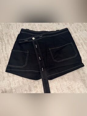 Rehab Black Skort with White Contrast Stitching